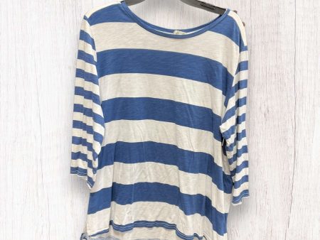 Top 3 4 Sleeve By Maurices In Striped Pattern, Size: Xxl Online now