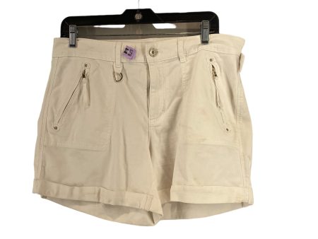 White Denim Shorts White House Black Market, Size 10 Online now