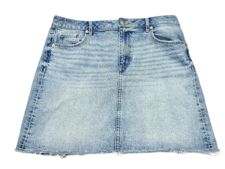 Blue Denim Skirt Mini & Short By Loft, Size: 10 For Discount