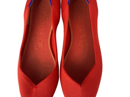 Red Shoes Flats Rothys, Size 9 Online