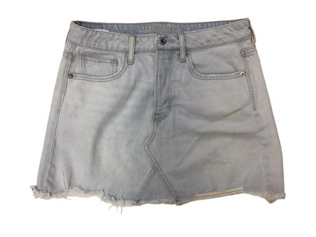 Skirt Mini & Short By American Eagle In Blue Denim, Size: 6 Hot on Sale