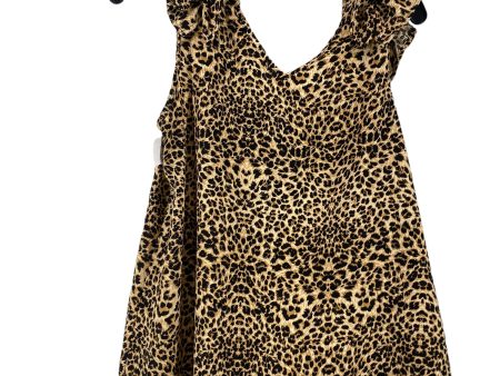 Animal Print Top Sleeveless Entro, Size M For Discount