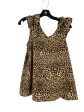 Animal Print Top Sleeveless Entro, Size M For Discount