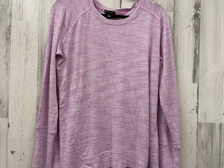 Athletic Top Long Sleeve Crewneck By Champion In Purple, Size: L on Sale