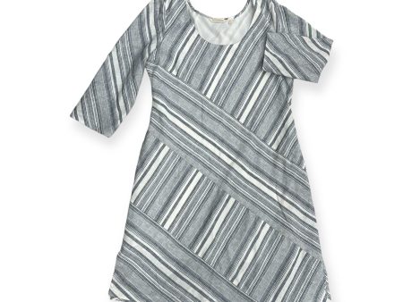 Dress Casual Midi By Soft Surroundings In Blue & White, Size: M Fashion