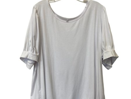 White Top Short Sleeve Basic Clothes Mentor, Size 3x Online