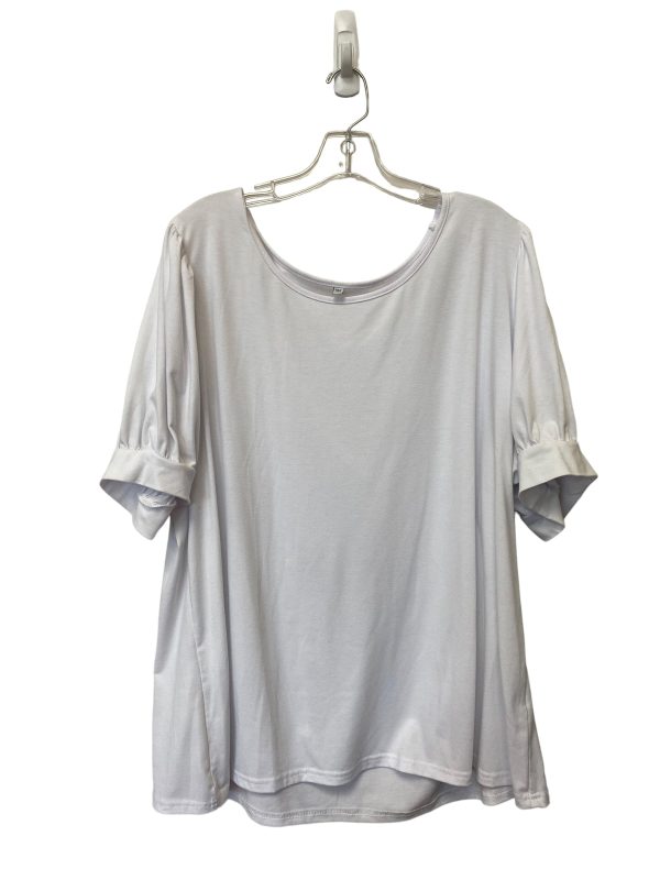 White Top Short Sleeve Basic Clothes Mentor, Size 3x Online