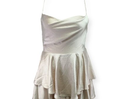 Mon Cherie Romper By Selfie Leslie In Champagne, Size: L For Sale