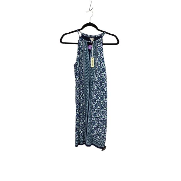 Dress Casual Midi By Max Studio In Blue & Green, Size: Xs Supply