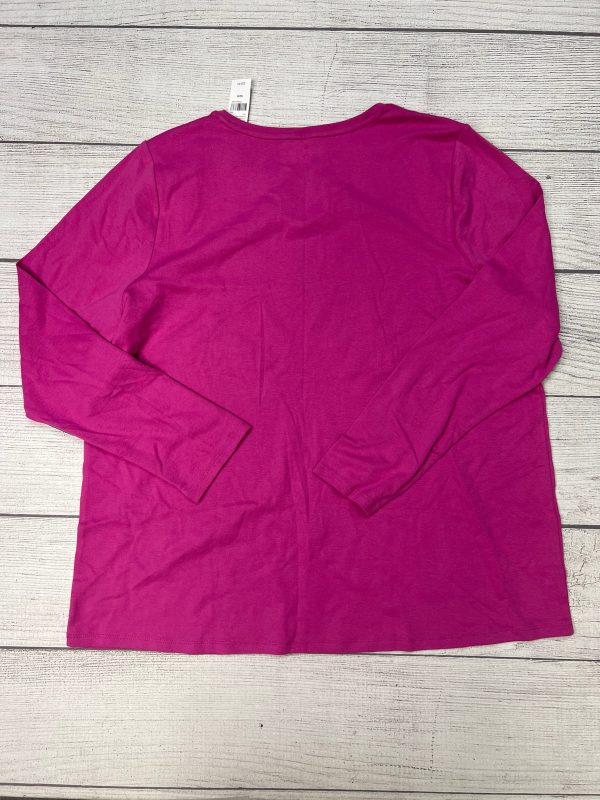 Pink Top Long Sleeve Basic Lane Bryant, Size Xxl Fashion