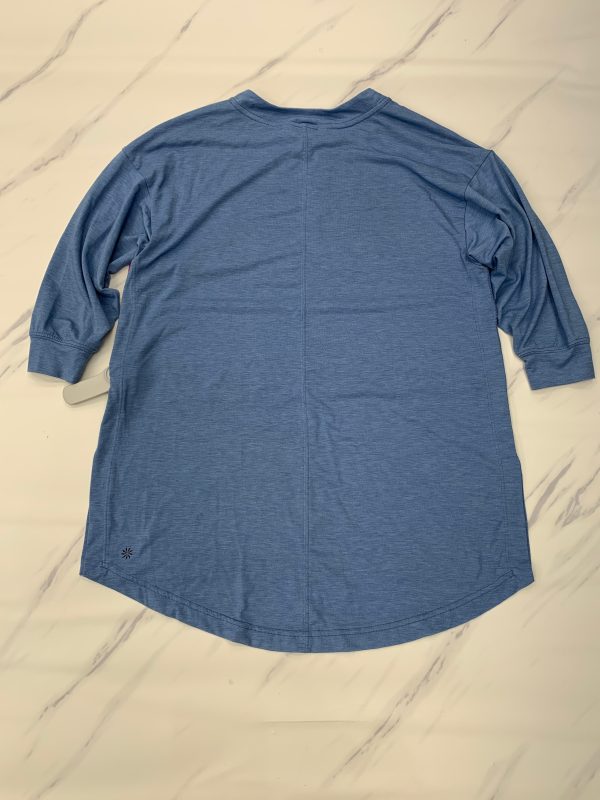 Athletic Top Long Sleeve Crewneck By Athleta In Blue, Size: Xxs Sale