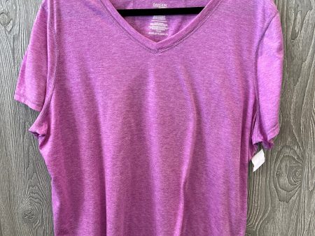 Athletic Top Short Sleeve By Danskin Now In Purple, Size: 3x For Discount