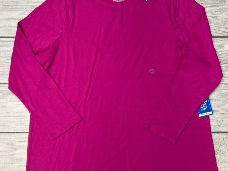 Pink Top Long Sleeve Basic Lane Bryant, Size Xxl Fashion