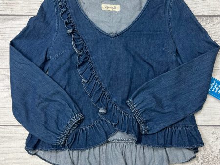 Denim Top Long Sleeve Madewell, Size S Cheap