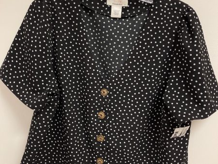 Black Top Short Sleeve Urban Romantics, Size L Sale