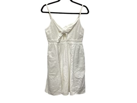 Dress Casual Midi By Old Navy In White, Size: M For Sale