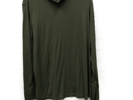 Athletic Top Long Sleeve Collar By Clothes Mentor In Green, Size: 2x Fashion