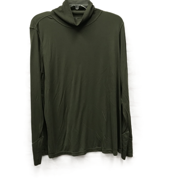 Athletic Top Long Sleeve Collar By Clothes Mentor In Green, Size: 2x Fashion