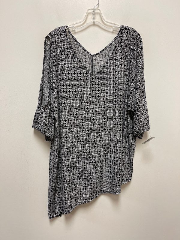 Black Top Short Sleeve Lane Bryant, Size 2x Hot on Sale