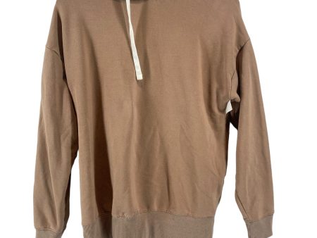 Tan Athletic Top Long Sleeve Hoodie Buffalo David Bitton, Size S For Discount