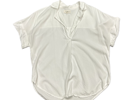 White Top Short Sleeve By Lou And Grey, Size: Xs Sale