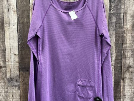 Athletic Top Long Sleeve Crewneck By Cme In Purple, Size: L Fashion