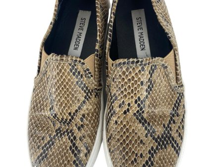 Snakeskin Print Shoes Flats Steve Madden, Size 7 Hot on Sale