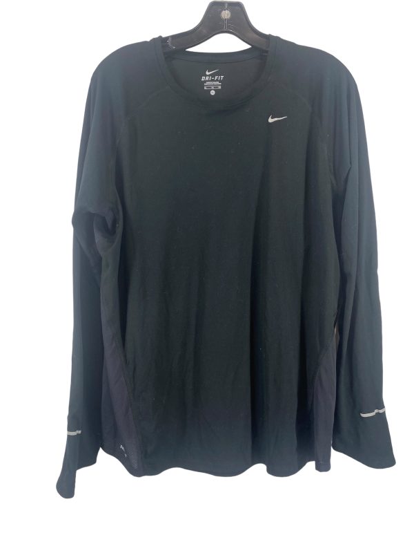 Black Athletic Top Long Sleeve Crewneck Nike, Size Xl Online Hot Sale