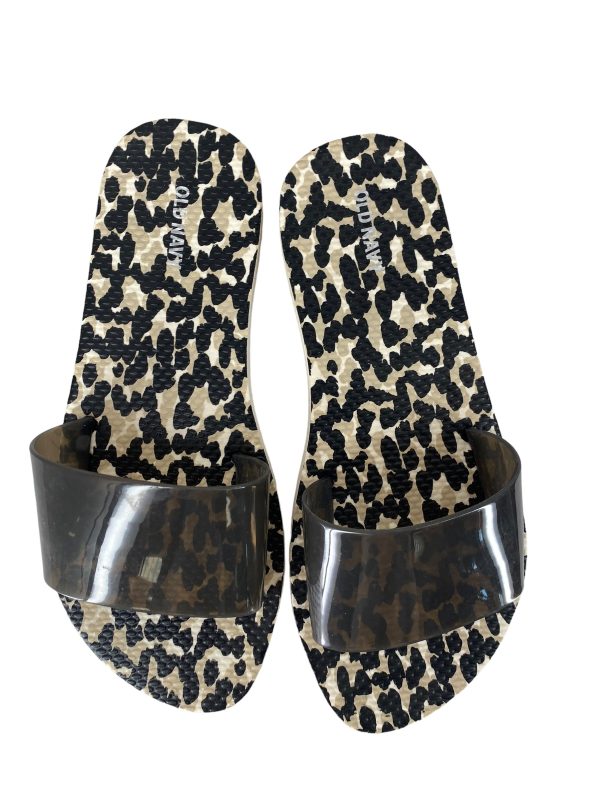 Animal Print Sandals Flip Flops Old Navy, Size 7 Discount