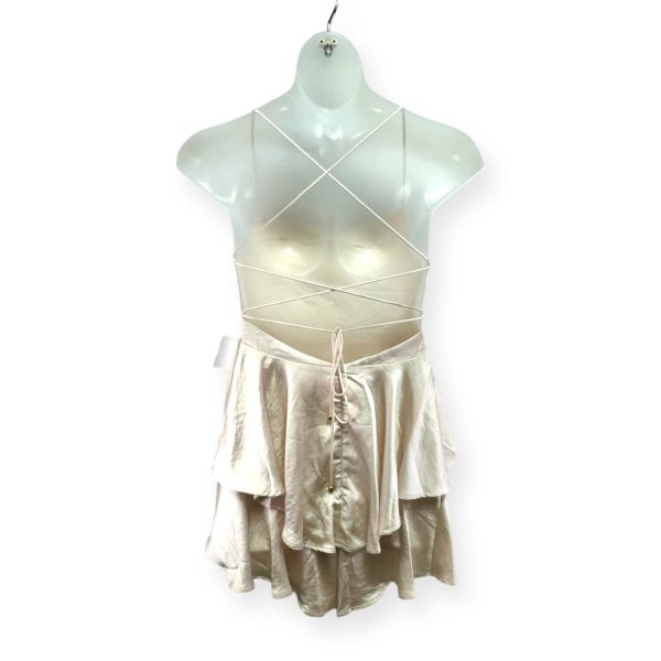 Mon Cherie Romper By Selfie Leslie In Champagne, Size: L For Sale