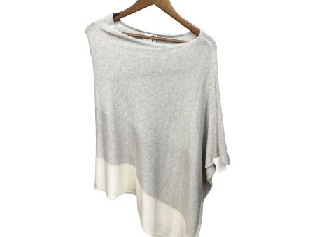 Poncho By J. Crew In Cream & Grey, Size: Onesize Online