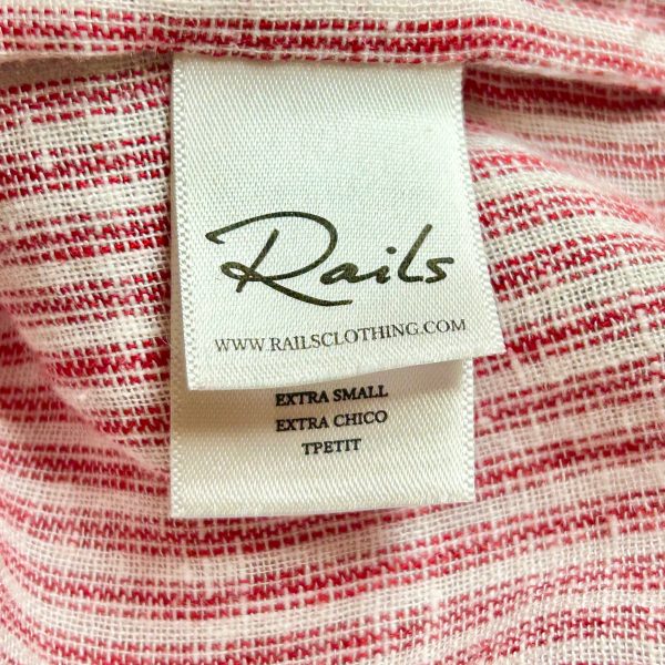 Red Top Long Sleeve By Rails, Size: Xs Online Hot Sale