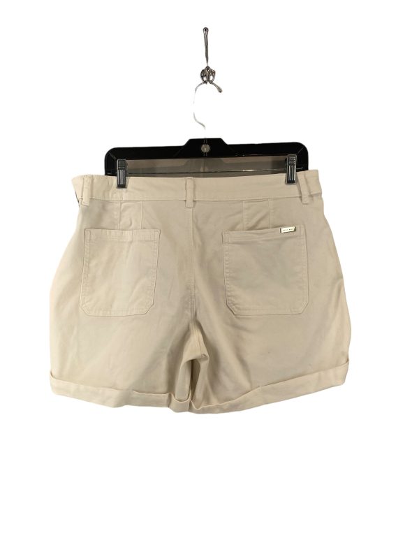 White Denim Shorts White House Black Market, Size 10 Online now