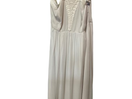 White Dress Casual Maxi City Chic, Size 16 Online now