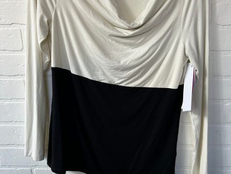 Top Long Sleeve By Talbots In White Black, Size: S Supply