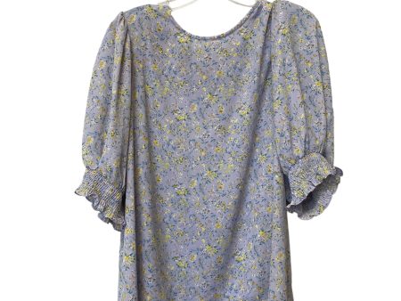 Floral Print Top 3 4 Sleeve Pleione, Size Xl For Discount