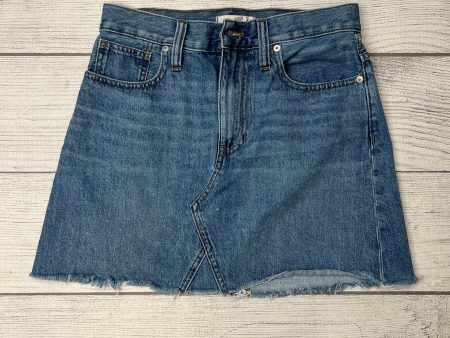 Skirt Mini & Short By Madewell In Denim, Size: 2 For Cheap