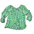 Green Top Long Sleeve By Zac And Rachel, Size: 1x Online Sale