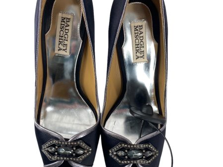 Black Shoes Heels Stiletto Badgley Mischka, Size 7 Online Sale