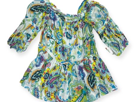 Top 3 4 Sleeve By Maeve In Floral Print, Size: M Cheap