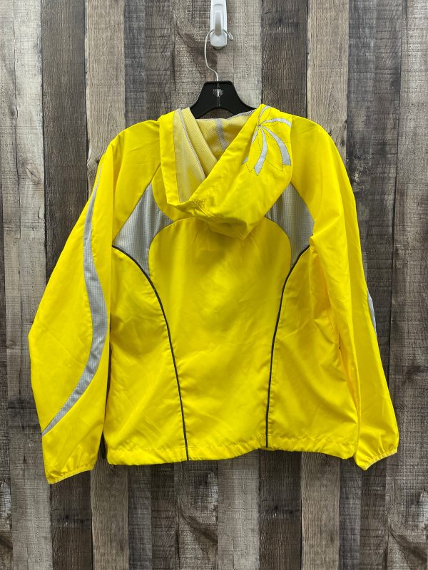 Athletic Jacket By Fila In Yellow, Size: M For Cheap