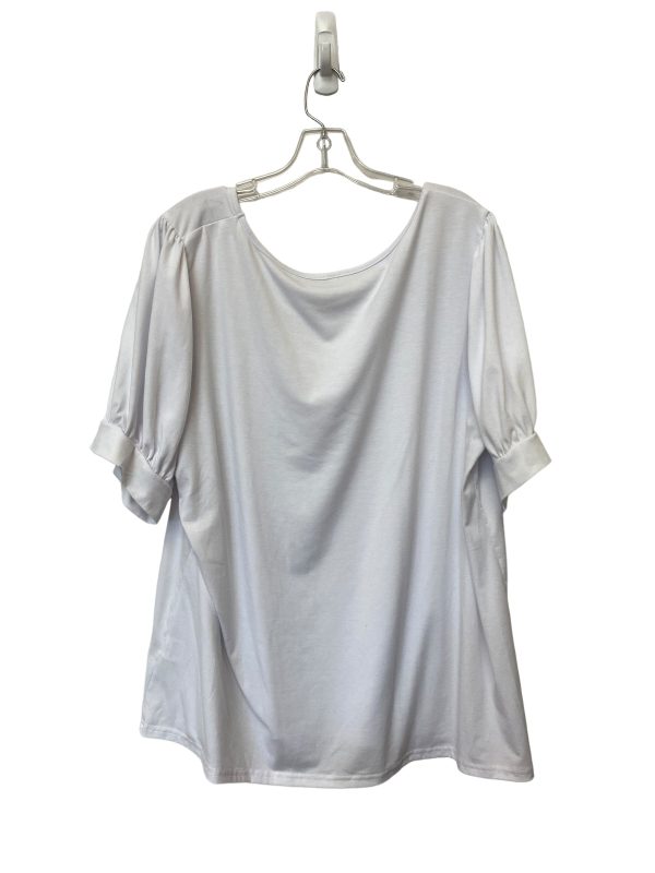 White Top Short Sleeve Basic Clothes Mentor, Size 3x Online