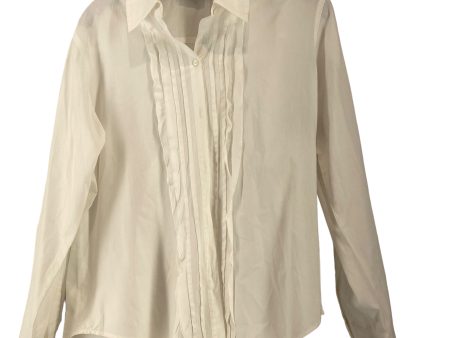 White Top Long Sleeve Chicos, Size 1 Online Sale