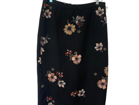 Black Skirt Midi Who What Wear, Size 10 Supply