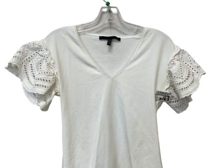 White Top Short Sleeve White House Black Market, Size Xxs For Discount