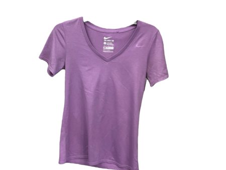 Athletic Top Short Sleeve By Nike Apparel In Purple, Size: S Online