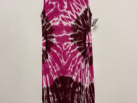 Tie Dye Print Dress Casual Midi Ana, Size S Online now