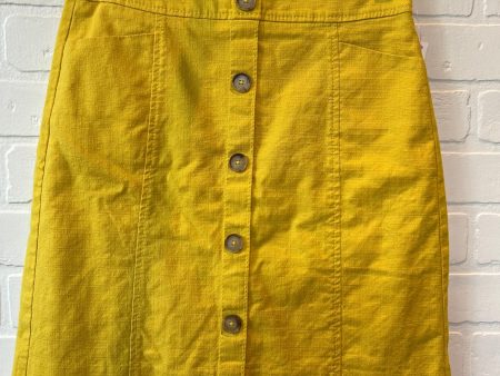 Skirt Mini & Short By Loft In Yellow, Size: 0 on Sale