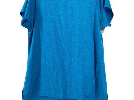 Athletic Top Short Sleeve By Jockey In Blue, Size: L For Discount