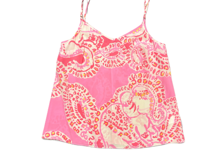 Pink & White Top Cami Designer By Lilly Pulitzer, Size: Xs on Sale